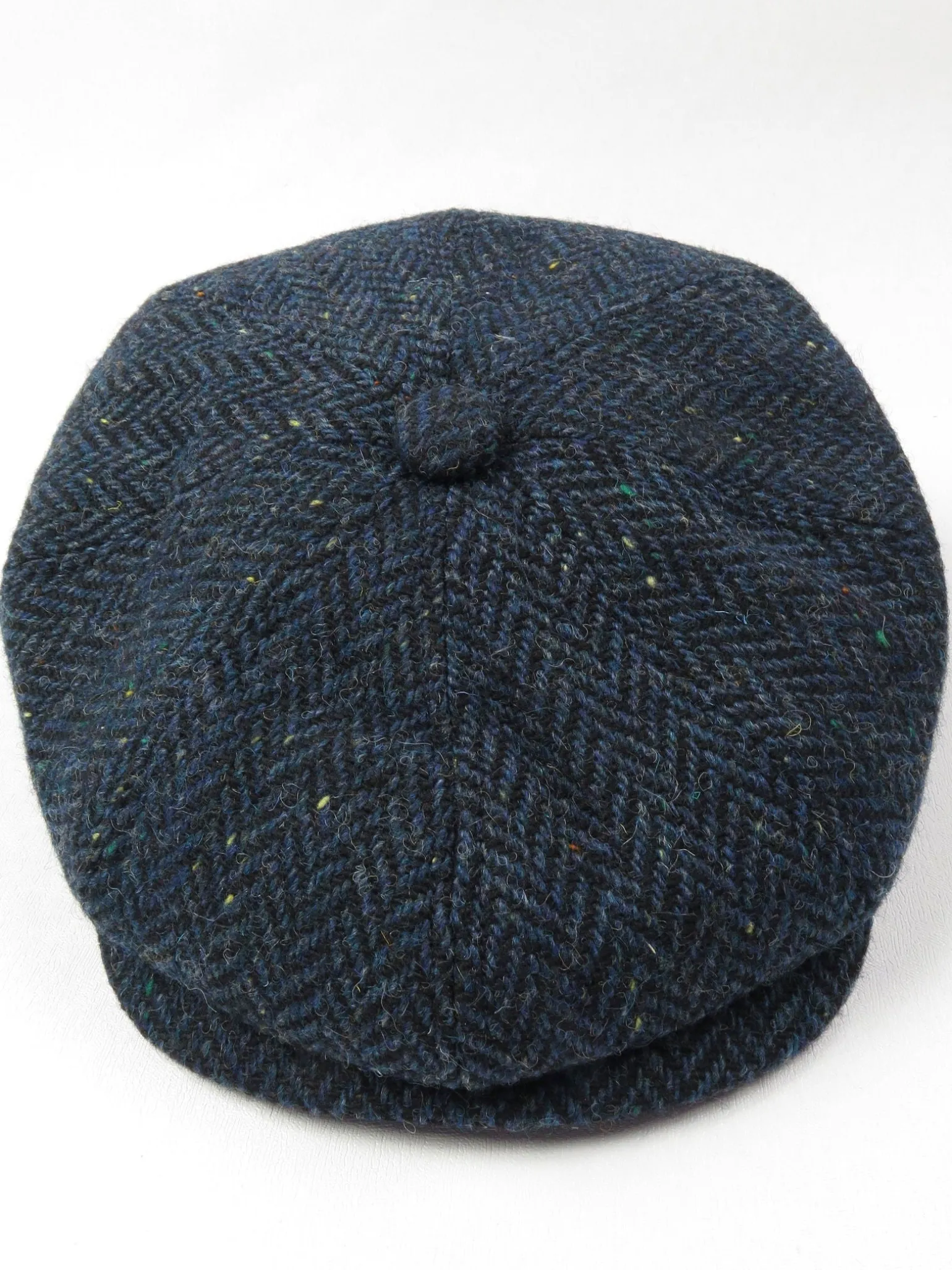 Baker-Boy Blue Tweed Flat Cap New
