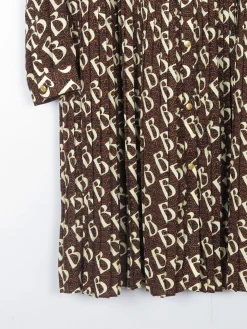 BiBa Dress Logo Printed Long Sleeved With Collar 12