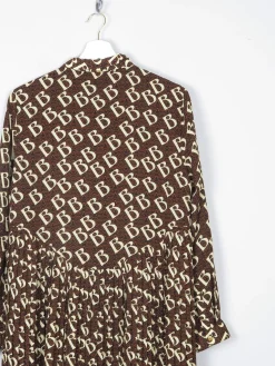 BiBa Dress Logo Printed Long Sleeved With Collar 12