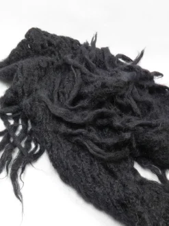 Black Crochet Vintage Shawl/Scarf