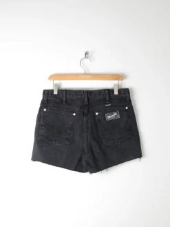 Black Vintage Denim Wrangler Shorts 31