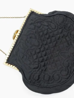 Black Vintage Quilted Occasional Bag