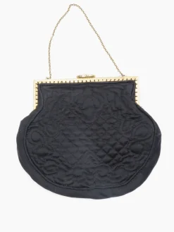 Black Vintage Quilted Occasional Bag