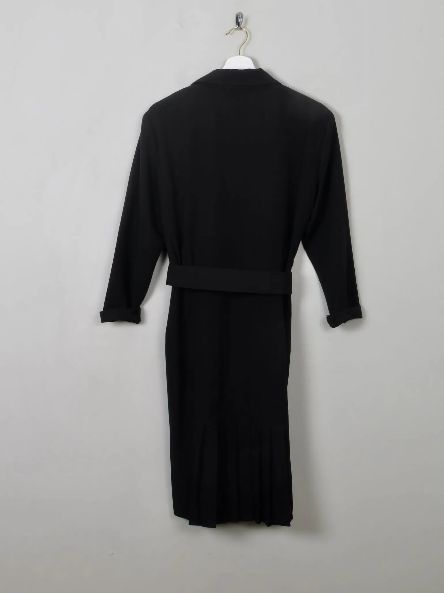 Black Vintage Shirt Dress S