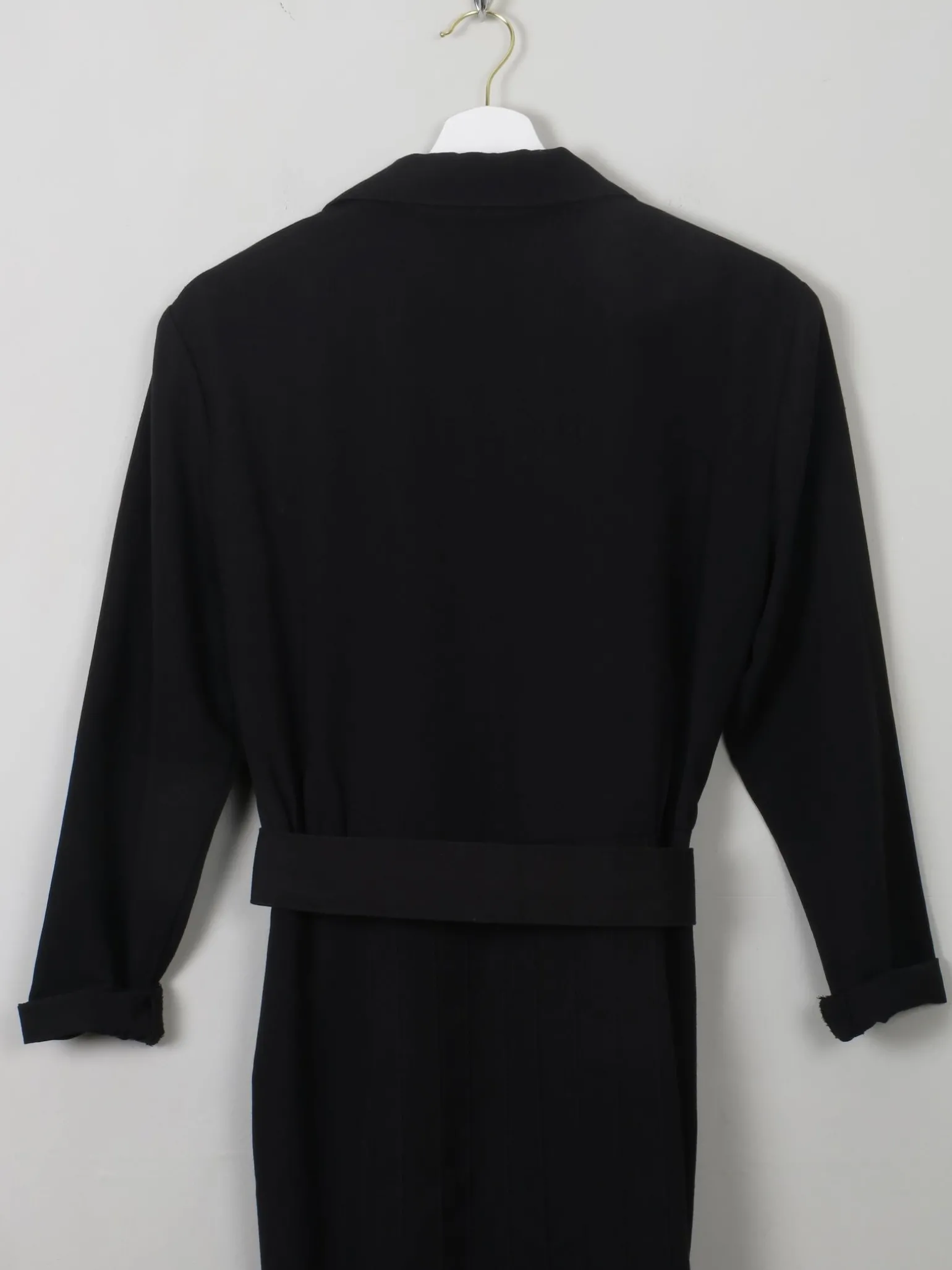 Black Vintage Shirt Dress S