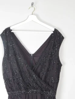 Black Vintage Style Beaded & Body Suit/ Jumpsuit L