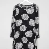 Black Vintage Whistles Dress With Flowers M