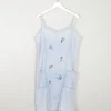 Blue Denim Vintage Embroidered Dress L/XL