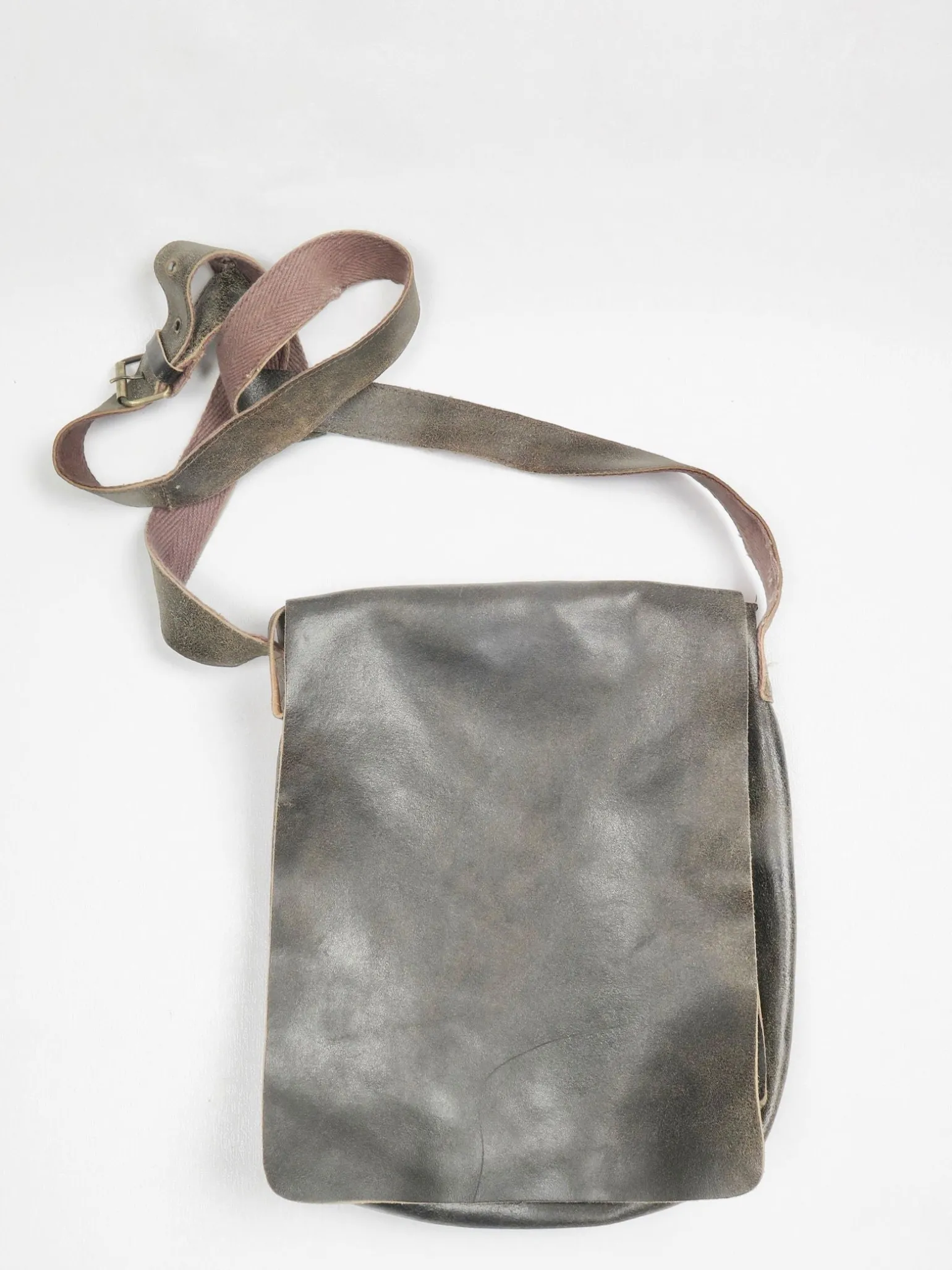 Brown Leather Messenger Bag