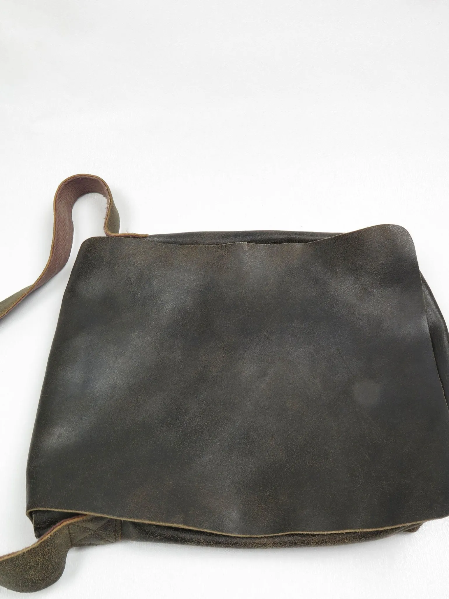 Brown Leather Messenger Bag