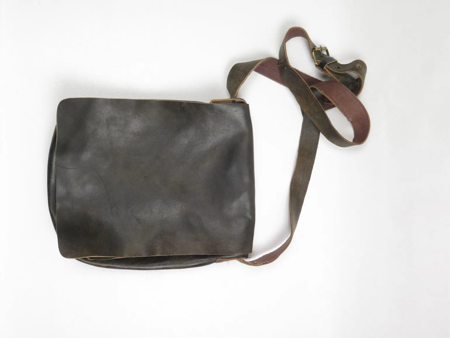 Brown Leather Messenger Bag