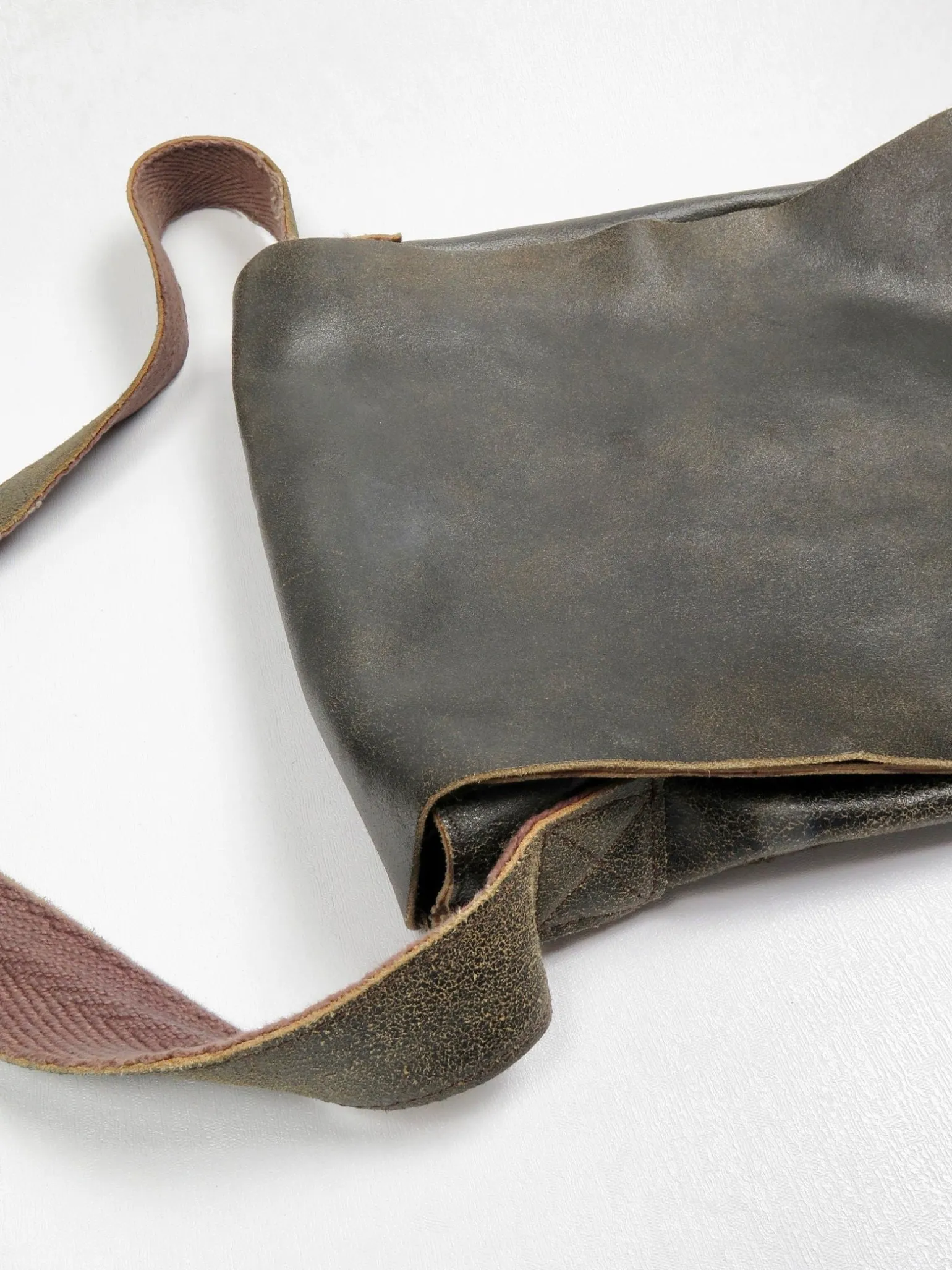 Brown Leather Messenger Bag
