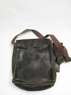 Brown Leather Messenger Bag