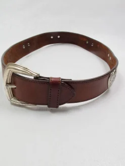 Brown Leather Vintage Belt Waist XS/S