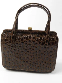 Classic Vintage Mock Crock Bag 1950s