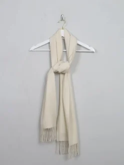Cream Cashmere Mix Scarf