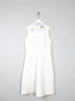 Cream Retro Vintage Style 1960s Short Wedding Dress 12