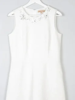 Cream Retro Vintage Style 1960s Short Wedding Dress 12