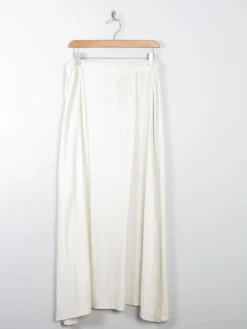 Cream Velvet Vintage John Rocha Midi Skirt M