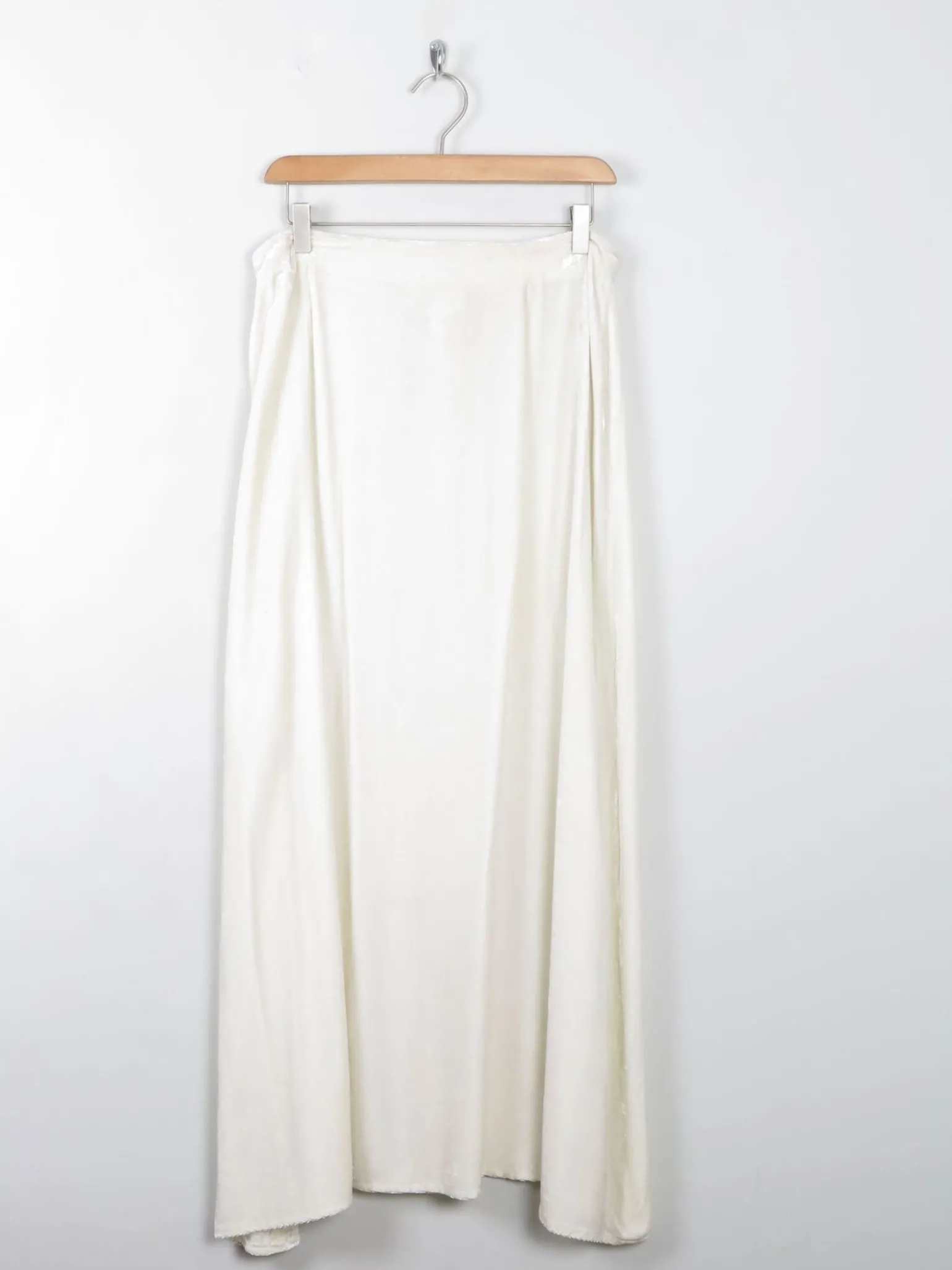 Cream Velvet Vintage John Rocha Midi Skirt M