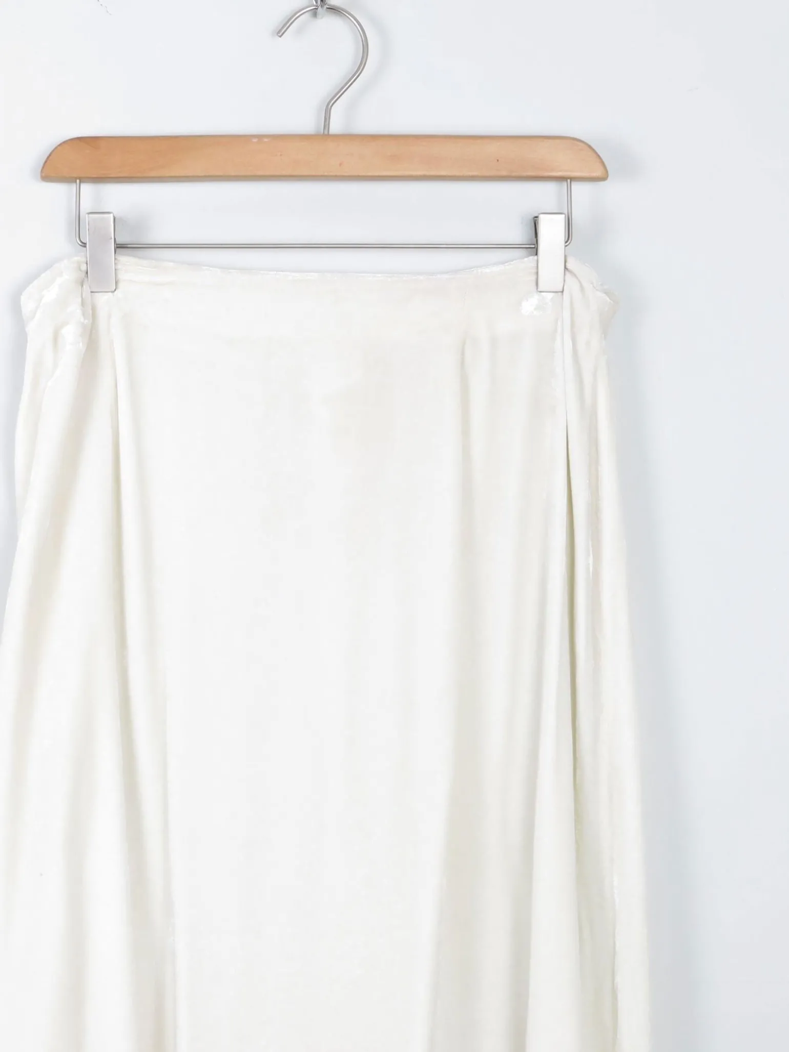 Cream Velvet Vintage John Rocha Midi Skirt M