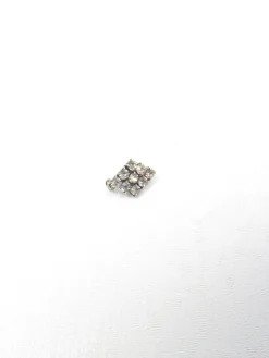 Diamanté Silver Coloured Small Brooch