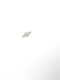Diamanté Silver Coloured Small Brooch