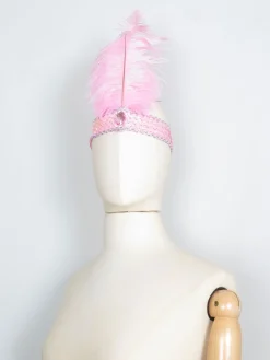 Flapper 1920s Style Feather & Sequin Headpiece Headband