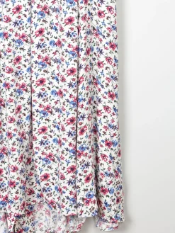 Floral Vintage Midi Button Down Tea Dress M/L