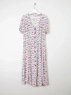 Floral Vintage Midi Button Down Tea Dress M/L