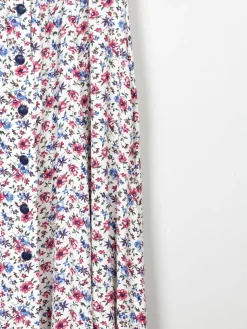 Floral Vintage Midi Button Down Tea Dress M/L
