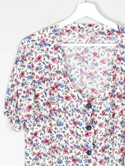 Floral Vintage Midi Button Down Tea Dress M/L