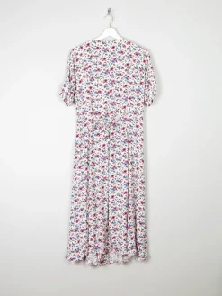 Floral Vintage Midi Button Down Tea Dress M/L