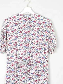 Floral Vintage Midi Button Down Tea Dress M/L