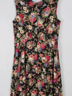 Floral Vintage 1950s Style Dress 14