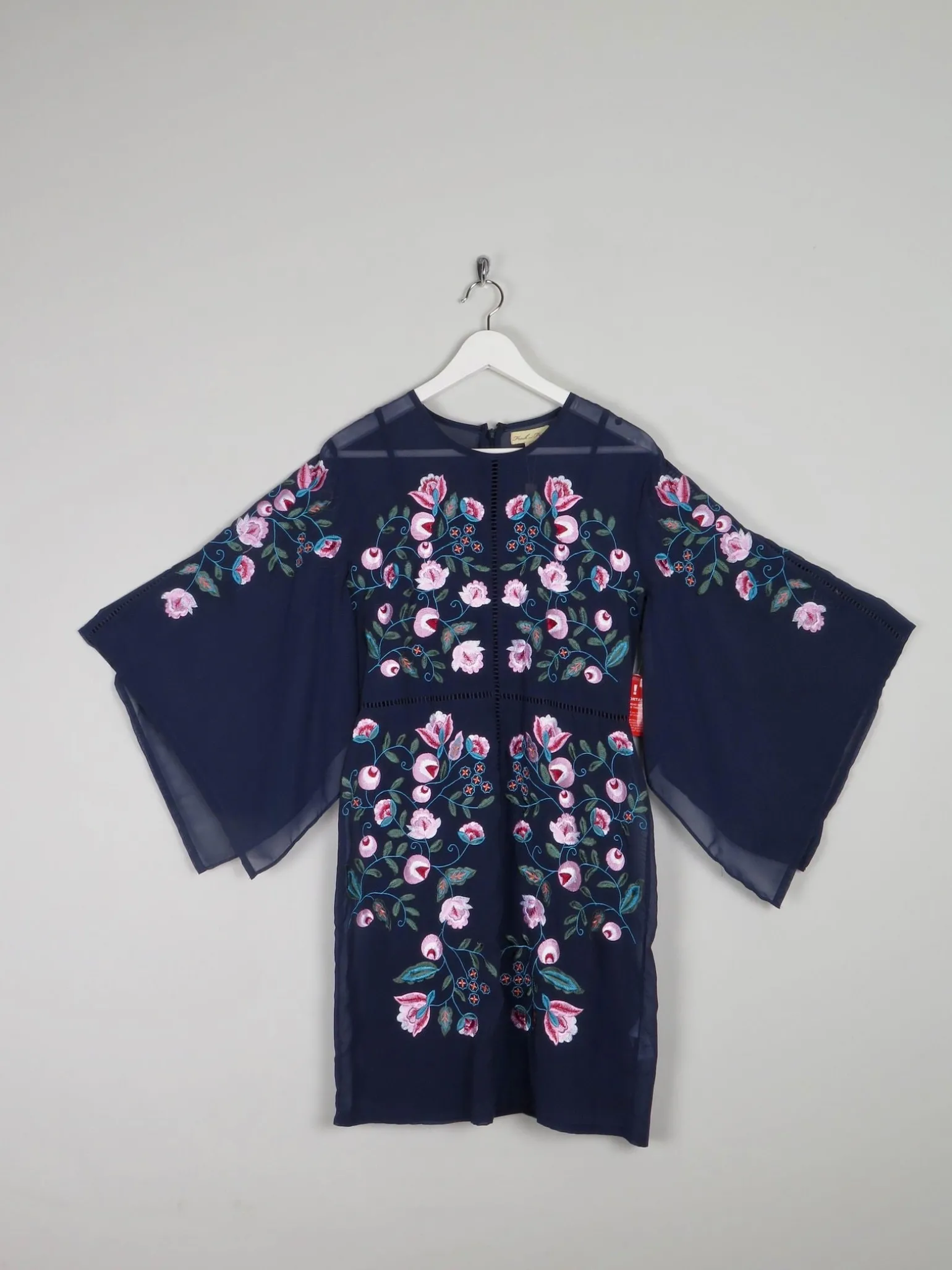 Frock & Frill Navy Embroidered Dress 10