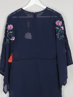 Frock & Frill Navy Embroidered Dress 10