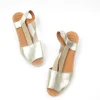 Gold Vintage Style Espadrilles 41/8