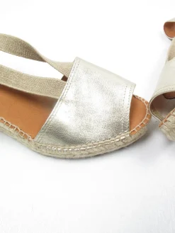 Gold Vintage Style Espadrilles 41/8