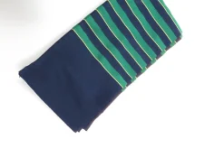 Green & Navy Satin Finish Scarf