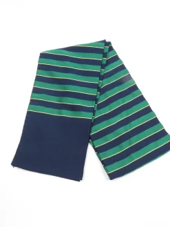 Green & Navy Satin Finish Scarf