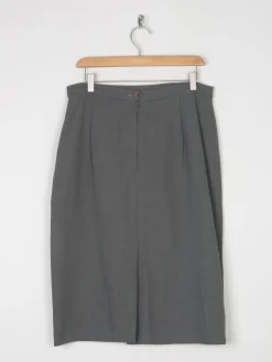 Green Vintage Jacques Vert Wool Pencil Skirt 12/14