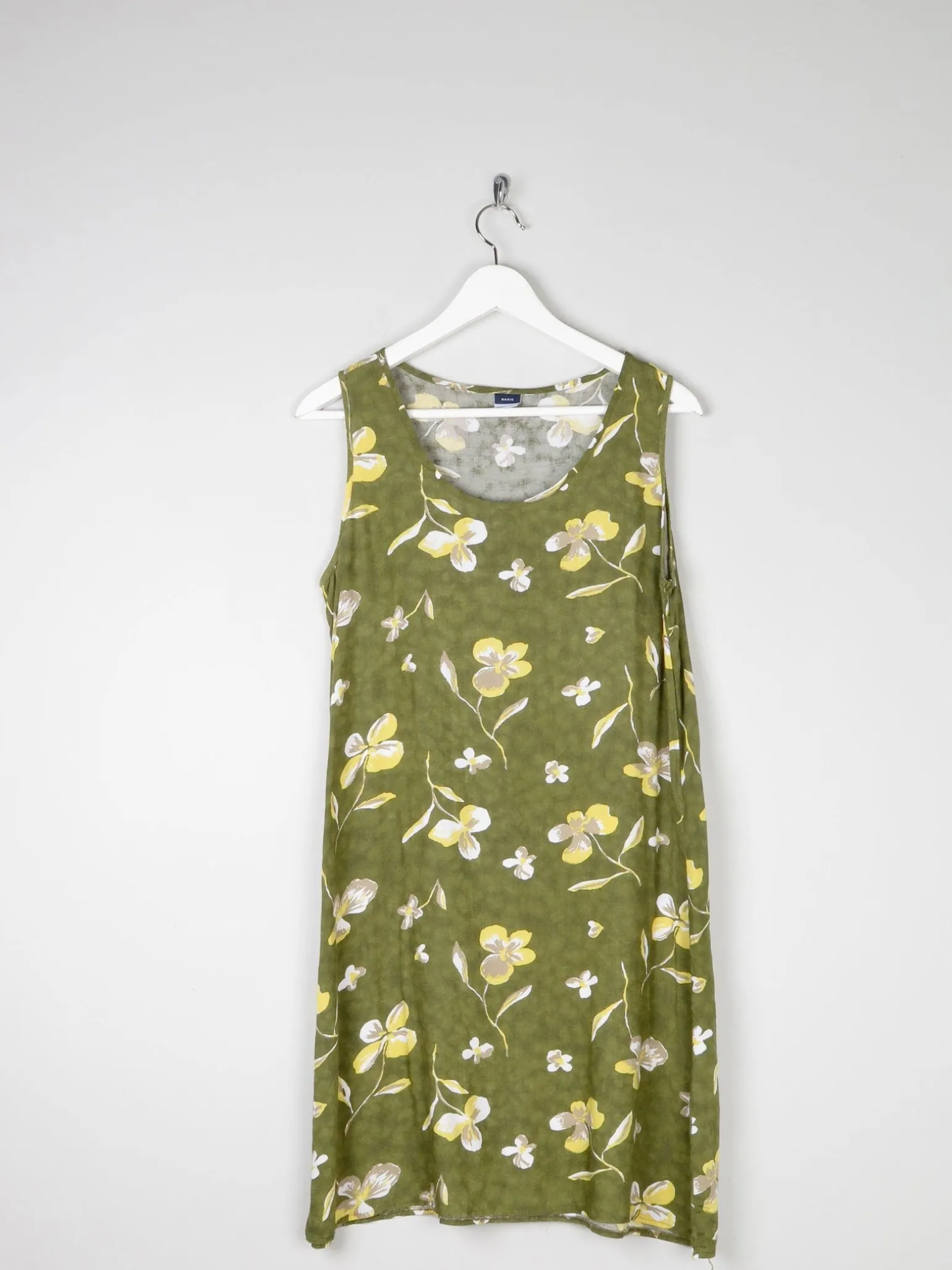 Green Vintage Printed Shift Dress 10/12