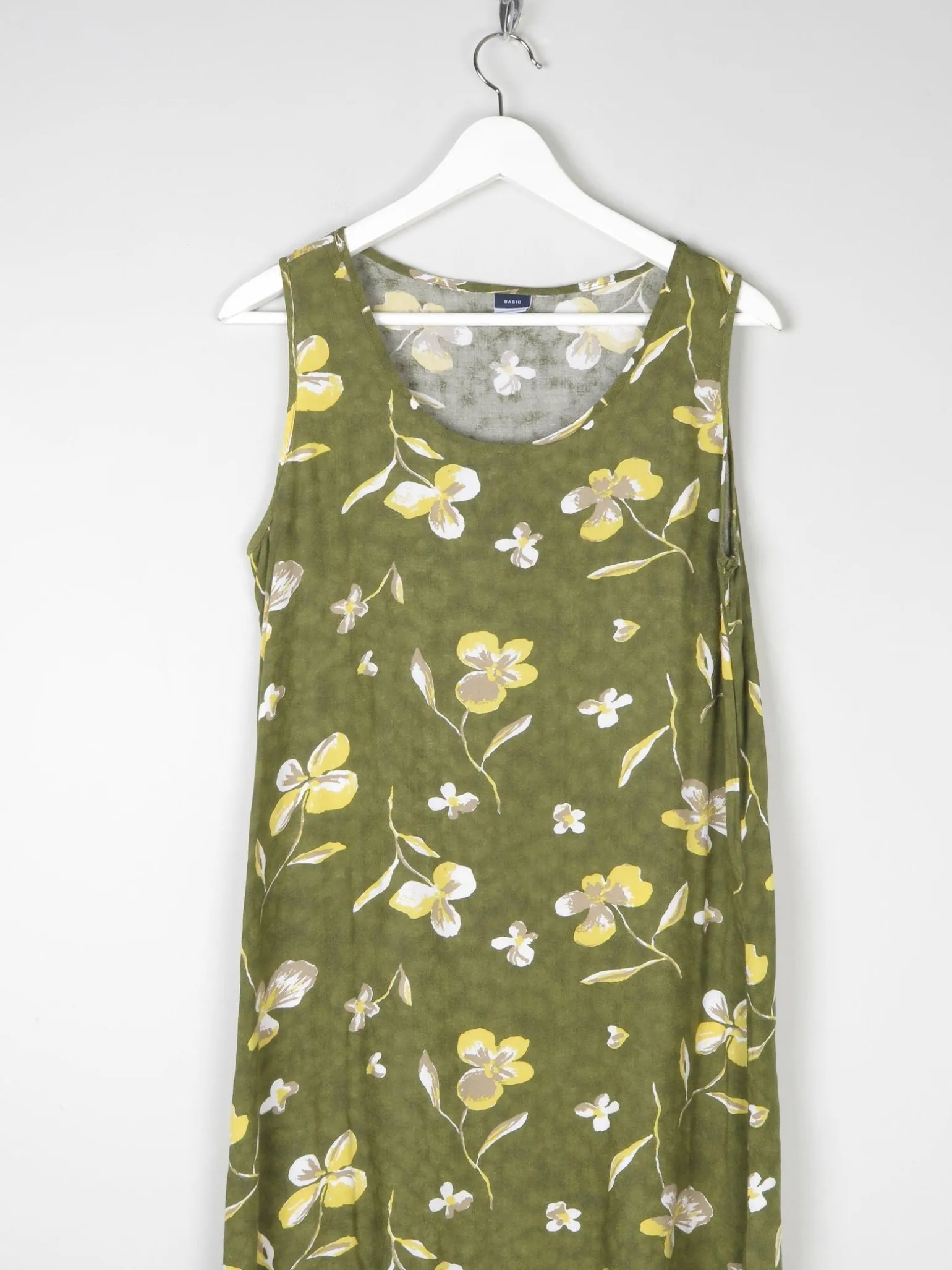 Green Vintage Printed Shift Dress 10/12