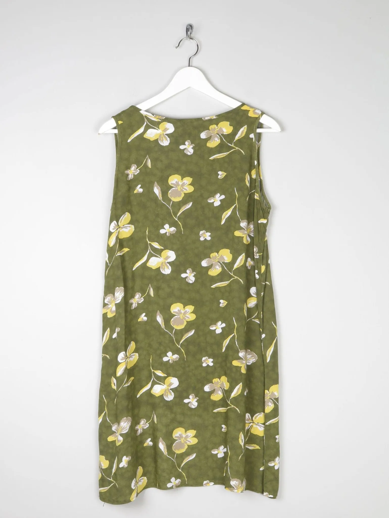 Green Vintage Printed Shift Dress 10/12