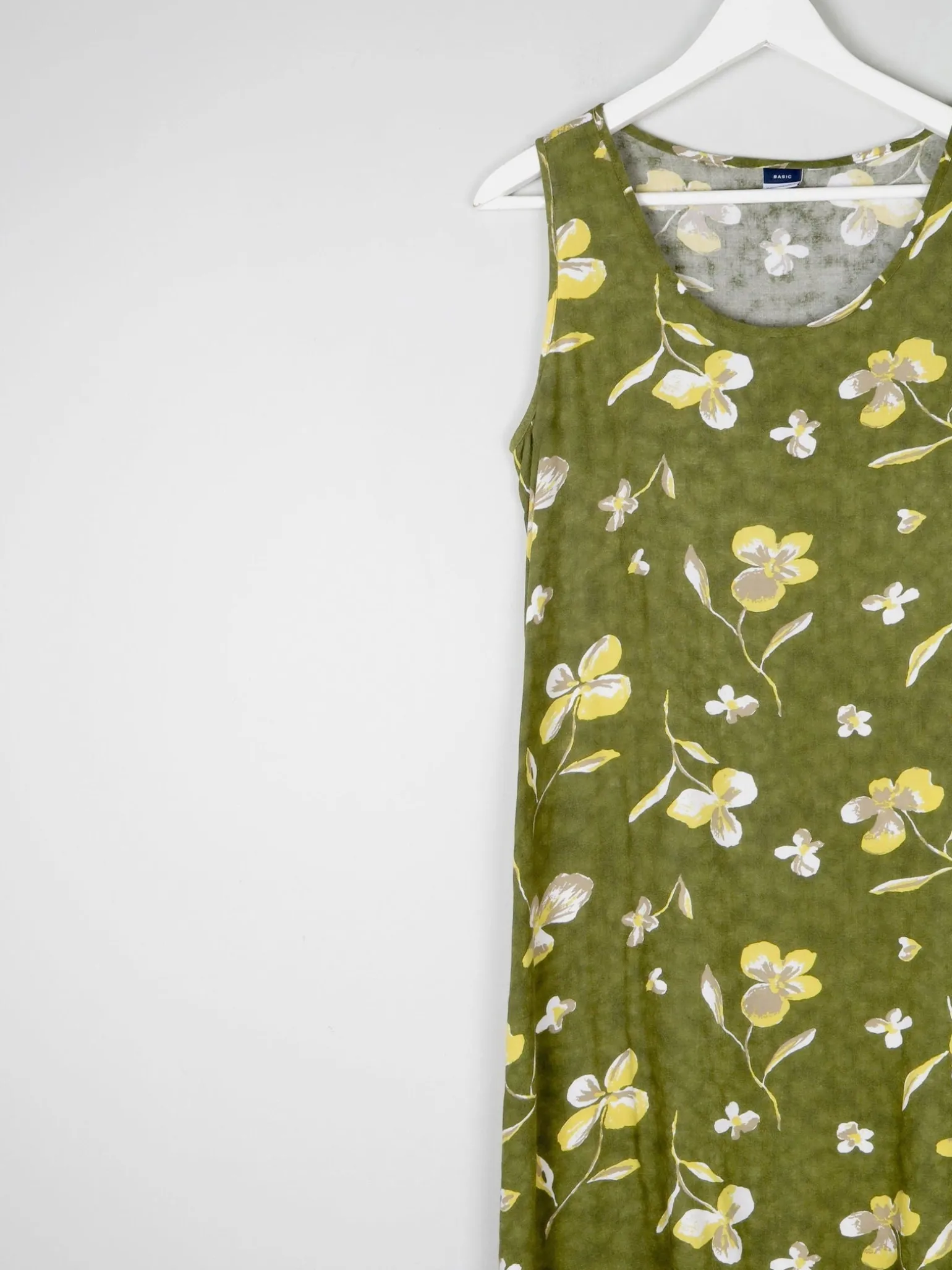 Green Vintage Printed Shift Dress 10/12