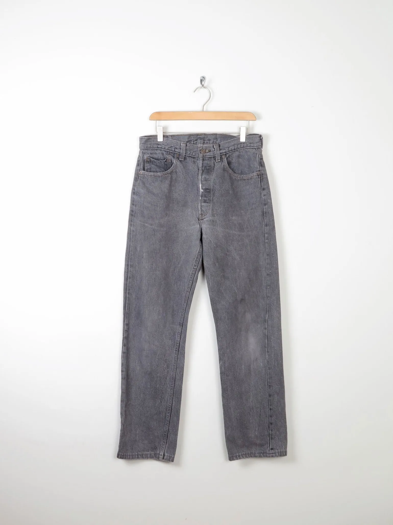 Grey Vintage Levi's Jeans 501s 32"