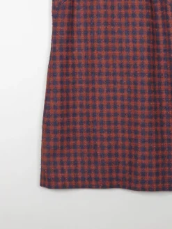 Hobbs Rust & Navy Tweed Vintage Style Dress 12