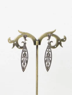Marcasite 1920s Art Deco Vintage Style Earrings
