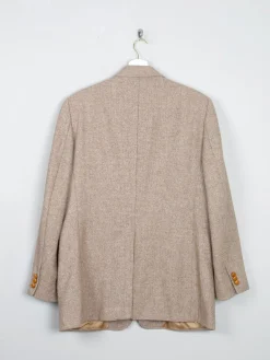 Men's Beige Vintage Tweed Jacket 40/42